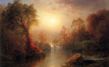  automne - Paysage d’automne Fleuve Hudson Frederic Edwin Church Paysage